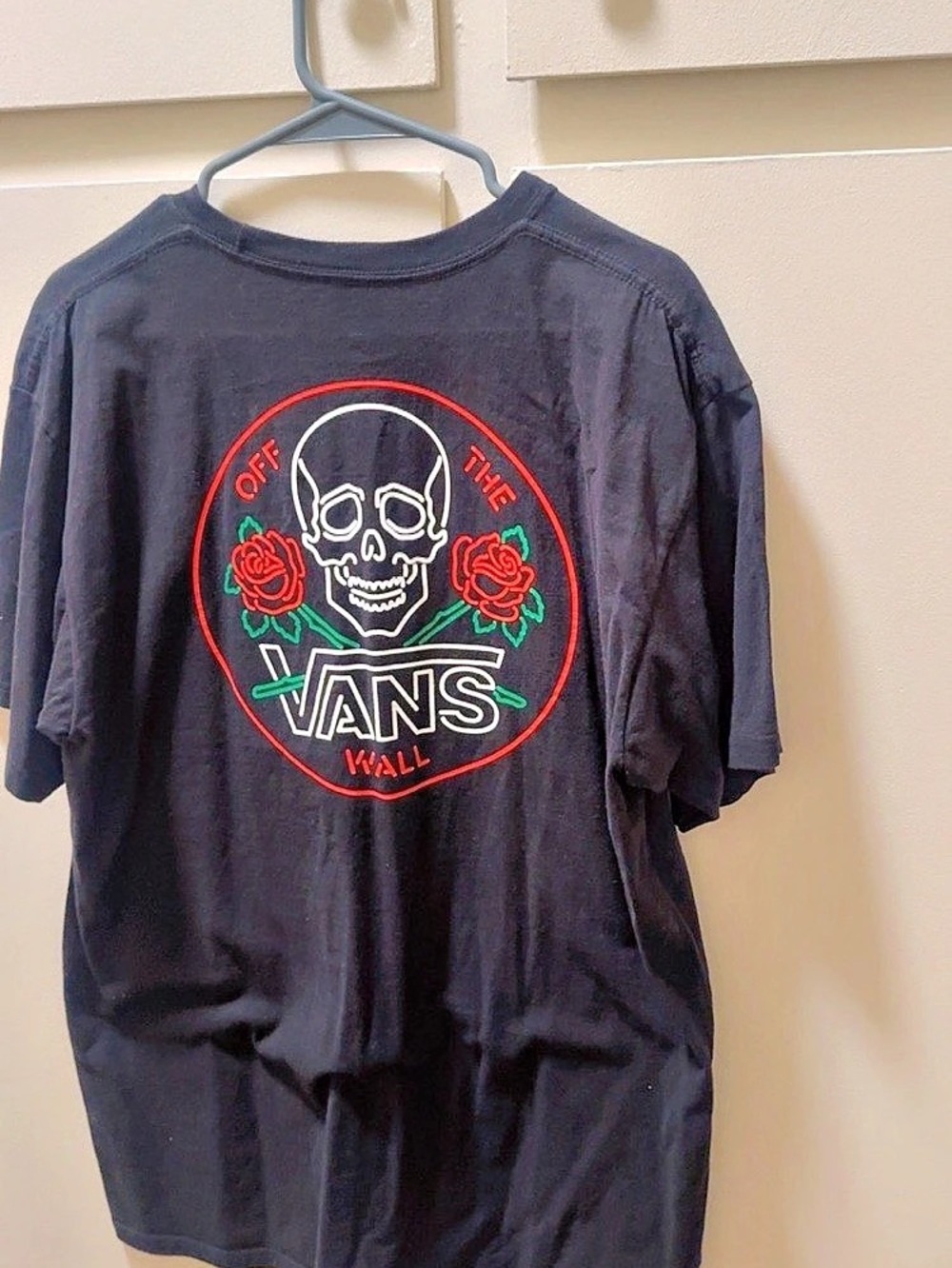 Vans Skull & Rose Graphic Tee - Black Short Sleeve